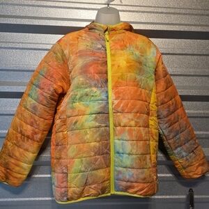 Vibrant Multicolor Kids Puffer Jacket